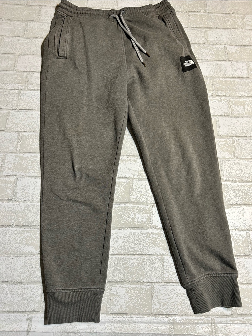 The North Face Grey Elastic Waist Fleece Sweatpants